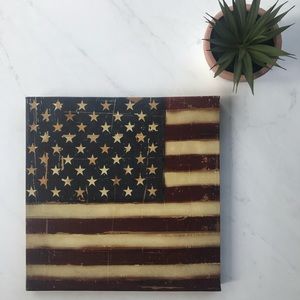 Rustic American Flag Picture
